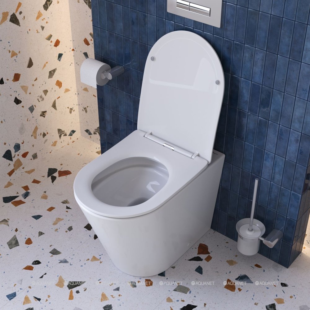 Унитаз приставной BelBagno Flay BB1003CB-TOR/SC белый